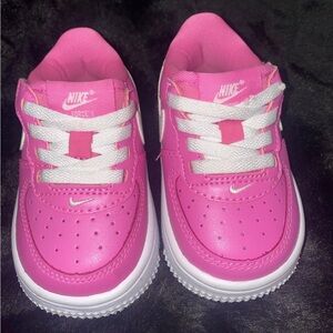 Nike Kids Fuchsia and White Sneakers